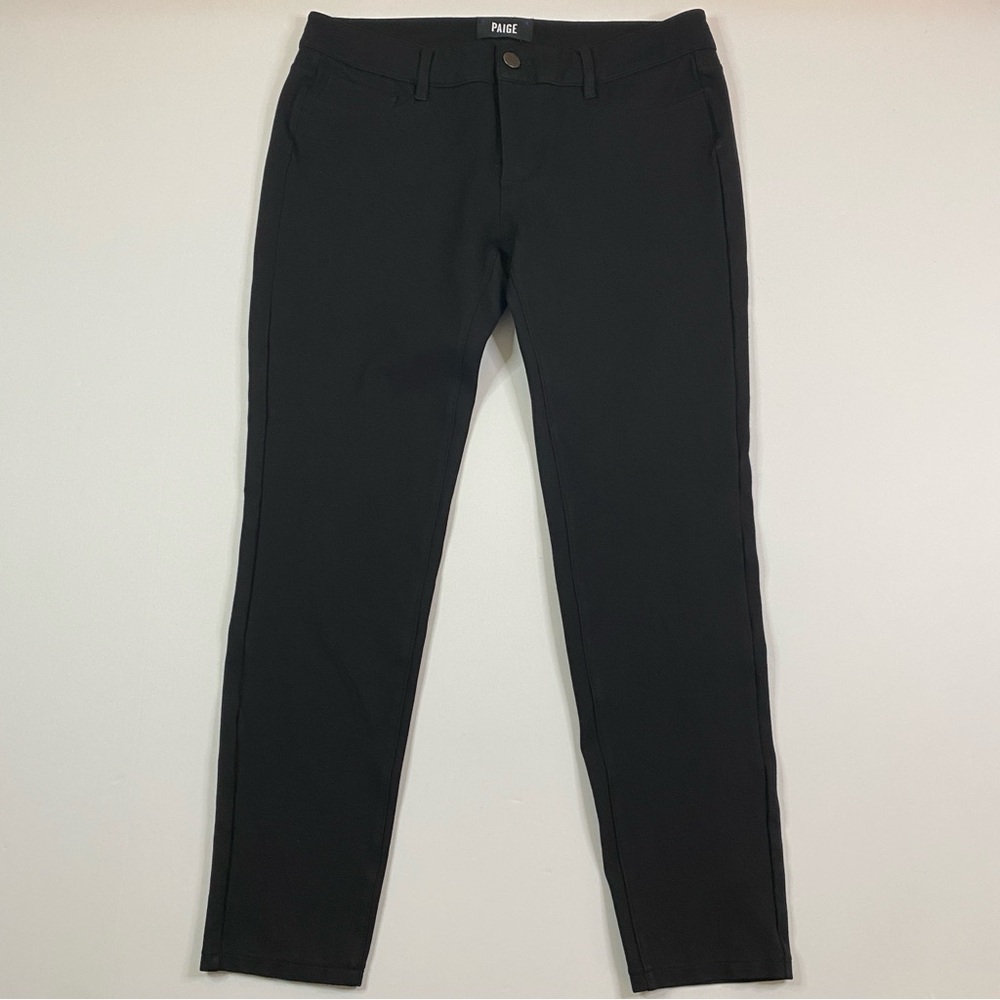Paige Verdugo Ponte Pants Women's 27x25 Black Overdye Stretch Jegging